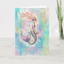 Search for mermaid paintings cards Watercolor