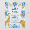 Search for blue safari baby shower invitations Modern
