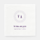 Search for purple wedding napkins Timeless