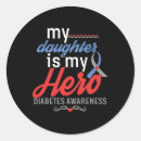 Search for my father is my hero stickers Awareness