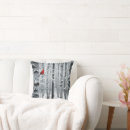 Search for cardinals on birch trees Winter