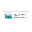 Search for tiffany return address labels Aqua