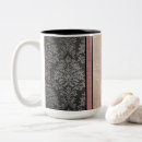 Search for grey damask mugs Elegant