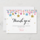 Search for moon and stars thank you cards Pink