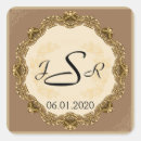 Recherche de victorian wedding stickers Monogramme