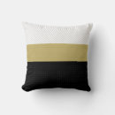 Search for black and gold stripes pillows White