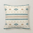 Search for teal and brown pillows Tribal
