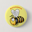 Search for bee illustration buttons Cute