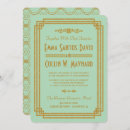 Recherche de mint mariage invitations Géométrique