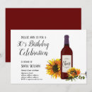 Search for wine bottle birthday invitations Cheers
