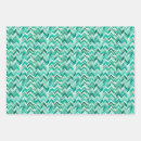 Recherche de chevron turquoise papier cadeau Moderne