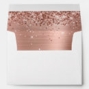 Search for metallic wedding envelopes Rose gold