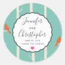 Search for birch tree wedding stickers Forest