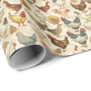 Search for chicken rooster wrapping paper Pattern