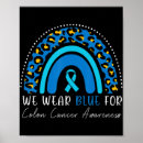 Search for colon cancer posters Blue