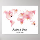 Search for watercolor world map posters Globe