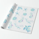Search for ocean life wrapping paper Turtle
