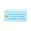 Search for goldfish return address labels Blue