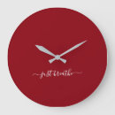 Search for burgundy clocks Script