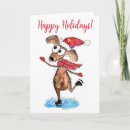 Search for ice skating dog cards Winter