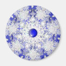 Search for blue snowflake magnets Elegant