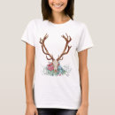 Search for deer skulls tshirts Flowers