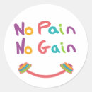 Search for weightlifting stickers No pain no gain