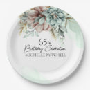 Search for 65th birthday plates Floral