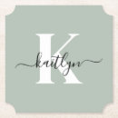 Search for sage green coasters Initial