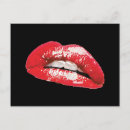 Recherche de lèvres cartes postales Chaud