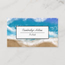Search for coastal business cards Blue