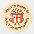 Search for popcorn favor stickers Movie night