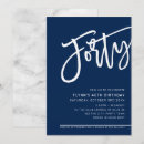 Search for nautical 40th birthday invitations Modern