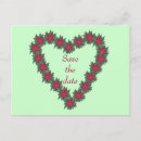 Search for floral holiday wedding save the dates Poinsettia
