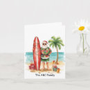 Search for surfing santa christmas cards Claus
