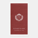Search for burgundy wedding napkins Old money