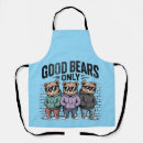 Search for bears aprons Cute bear illustration