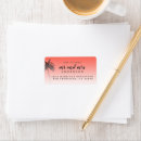 Search for beach wedding return address labels Modern typography