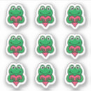 Search for cartoon frog stickers Heart
