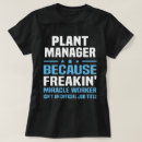 Search for plant manager tshirts Profession