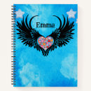 Search for angel wings notebooks Black
