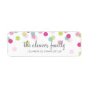 Search for polka dot wedding return address labels Trendy