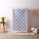 Search for blue damask fabric Flower