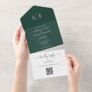 Search for emerald green and gold wedding invitations Minimalist