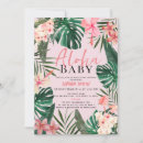 Search for tropical baby girl shower invitations Pink