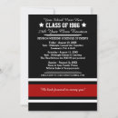 Search for black and red class reunion invitations High school reunion