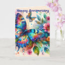 Recherche de vert anniversaire de mariage cartes Aquarelle