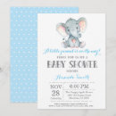 Search for blue elephant baby shower invitations Cute