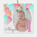 Search for babys first birthday ornaments Baby girl