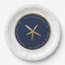 Search for navy wedding plates Starfish